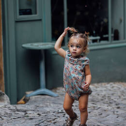 Barboteuse cérémonie fleuri JONQUILLE