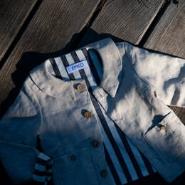 Veste en lin naturel SAUGE