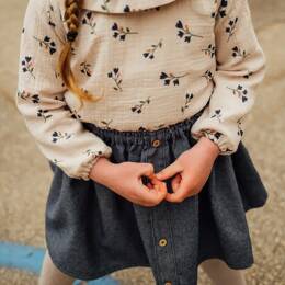 Jupe fille jeans VERVEINE