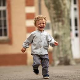 Pantalon bébé rayures marin ARBOUSIER