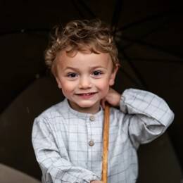 Chemise garçon col officier CÉDRAT