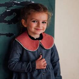 Col claudine réversible marsala DAHLIA