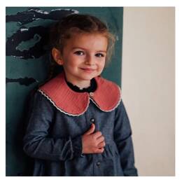 Col claudine réversible marsala DAHLIA