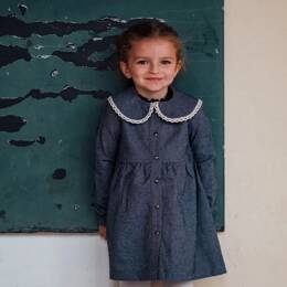 Robe jeans fille BERGAMOTE