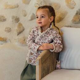 Veste bébé en coton bio SAULE