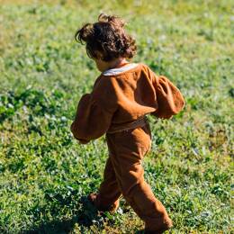 Pantalon bébé éponge camel AMANDIER
