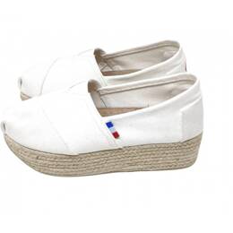 Espadrille plateforme blanc