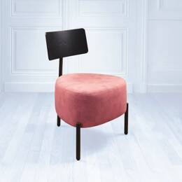 HUMANISTE DAZZLE,  le fauteuil - Rose - chêne naturel