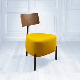 HUMANISTE CODA, le fauteuil - Jaune - Chêne naturel