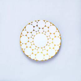 MANIÉRISTE, l'assiette à dessert - Finition Or mat