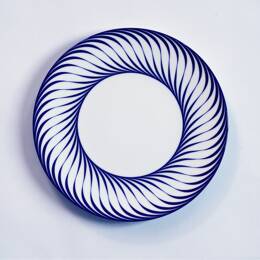 Les assiettes vertige bleu