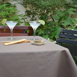 Nappe taupe enduite