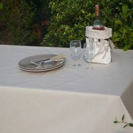 Chemin de table beige