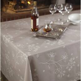 Nappe enduite ronde ou ovale Astrance beige
