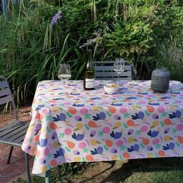 Nappe enduite ronde ou ovale Fruits vitaminés
