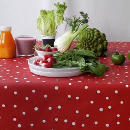 Chemin de table Confettis rouge