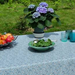 Nappe enduite ronde ou ovale Anémone bleue