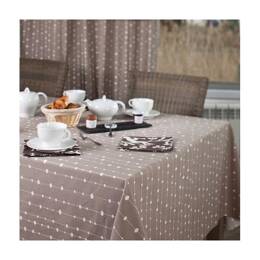 Nappe enduite Perles taupe