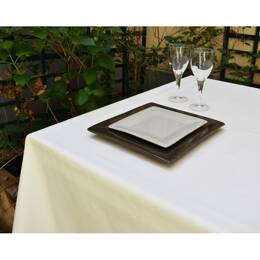 Serviettes de table blanches - Lot de 2
