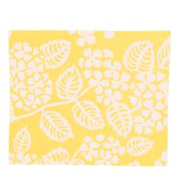 Set de table enduit Hortensia jaune