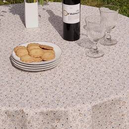 Nappe enduite ronde ou ovale Anémone Rose