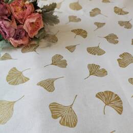 Chemin de table Ginkgo doré