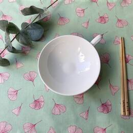 Chemin de table Ginkgo pistache