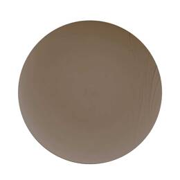 Assiette plate réutilisable marron - Vaisselle écologique