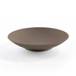 Assiette creuse réutilisable marron - Vaisselle écologique