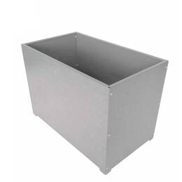 Bac jardinière en acier galvanisé L. 70cm