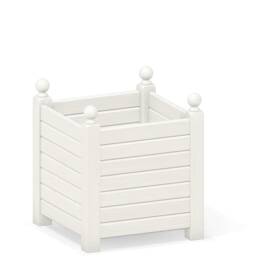 Bac à oranger en bois de châtaignier 140L BLANC - 60cm x 60cm