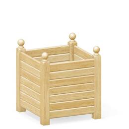 Bac à oranger en bois de châtaignier 140L BOIS LASURÉ - 60cm x 60cm