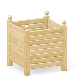 Bac à oranger en bois de châtaignier 250L BOIS LASURÉ - 70cm x 70cm