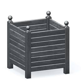 Bac à oranger en bois de châtaignier 250L GRIS ANTHRACITE - 70cm x 70cm