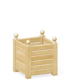 Bac à oranger en bois de châtaignier 80L BOIS LASURÉ - 50cm x 50cm