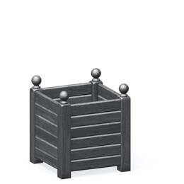 Bac à oranger en bois de châtaignier 80L GRIS ANTHRACITE - 50cm x 50cm