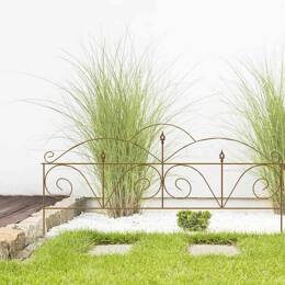 Bordure de jardin lys en acier corten 140cm