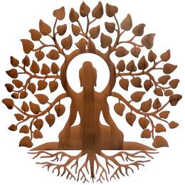 Bouddha Arbre de vie deco murale 59cm