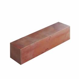 Echantillon brique rouge en terre cuite 6x6x26cm