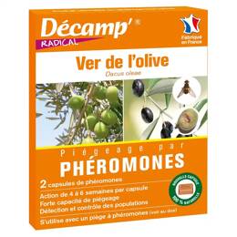 Phéromone contre la mouche de l'olivier - 2 capsules, 3 mois de protection