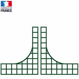 Contreforts arc boutants en bois ensemble droite et gauche - 1m x h. 1.28m