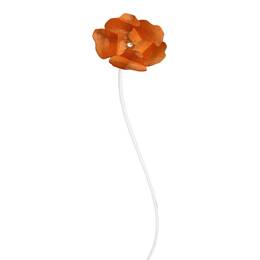 Fleur décorative en acier corten - Coquelicot