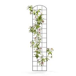 Treillis mural - grille arrondie pour plante grimpante en acier brun L.30 x H.140 cm