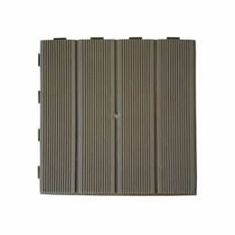 Dalles plastique marron foncé 28x28cm - lot de 4