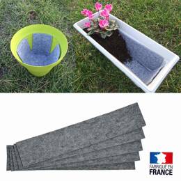 Feutre d'hydratation pour pots et jardinières - lot de 5