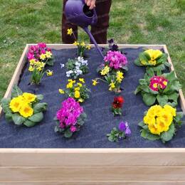 Toile de paillage pour carré de potager 1.2m x 1.2m 100% recyclé