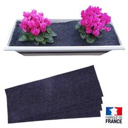 Feutre de décor anti mauvaise herbe pour jardinière - Lot de 4