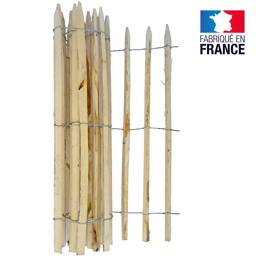 Ganivelle 0.8m haut x 5m - en châtaignier espacement 8cm