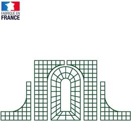 Ensemble treillage décoratif 5 éléments et 20 pattes de fixation