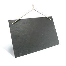 3 grandes ardoises à suspendre 30x20cm